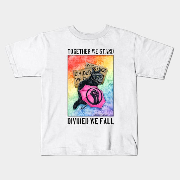 Divided We Fall Kids T-Shirt by Clockwork Art